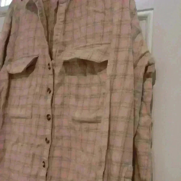 Pink Roberta Roller Rabbit Plaid top size Large - Picture 9 of 13